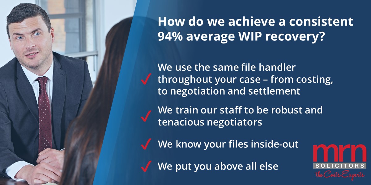 Achieving a 94 WIP recovery MRN